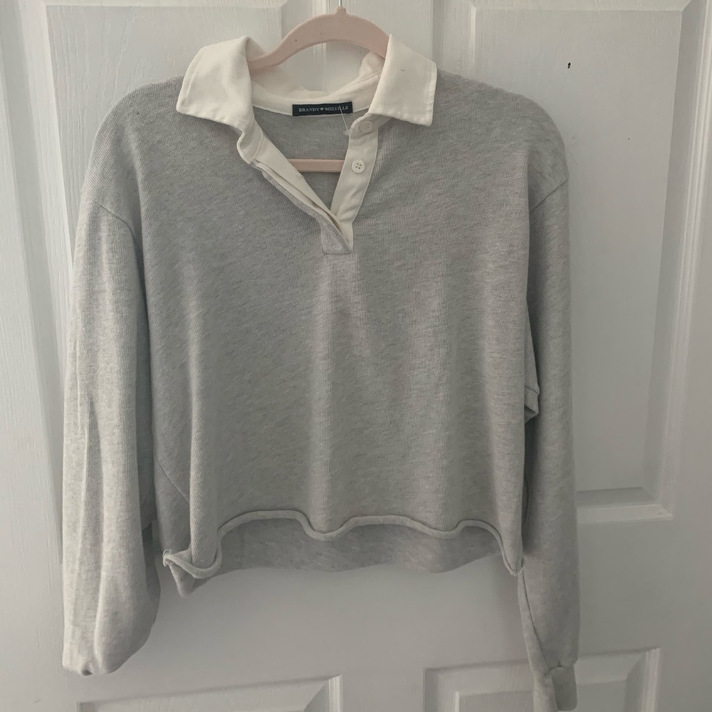Brandy collared top, barely worn